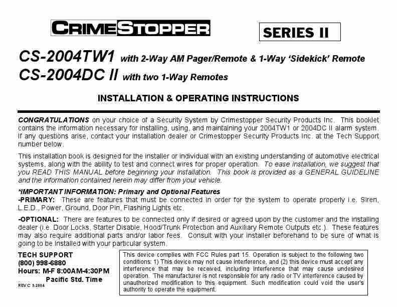 Crimestopper Security Products Automobile Alarm CS-2004DC-page_pdf
